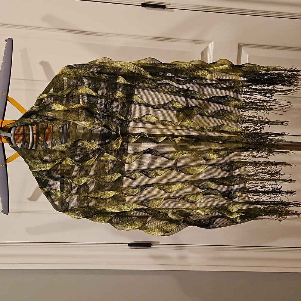 Green Shawl, Cape Layering Piece
